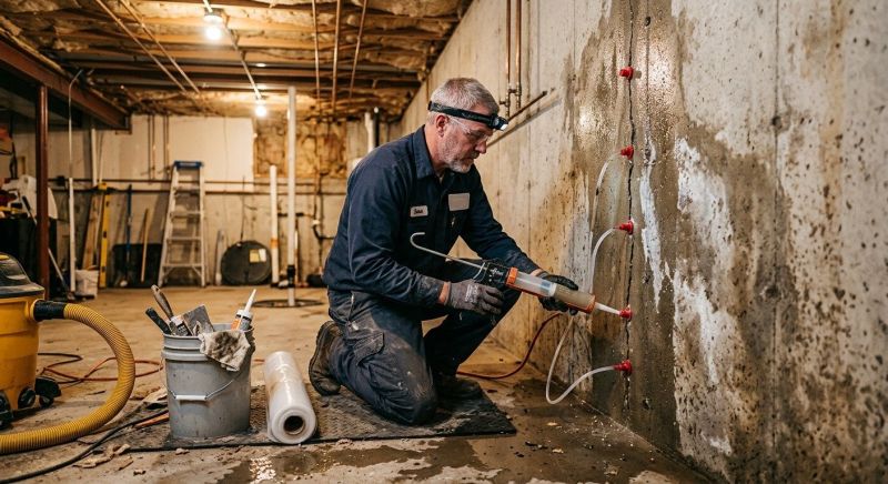 Foundation Leak Repair in Fredericksburg, VA