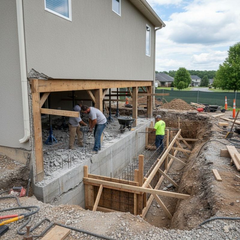 Local Underpinning Foundation Repair pros at work