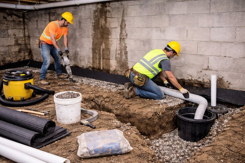 Wet Basement Repair in Fredericksburg, VA