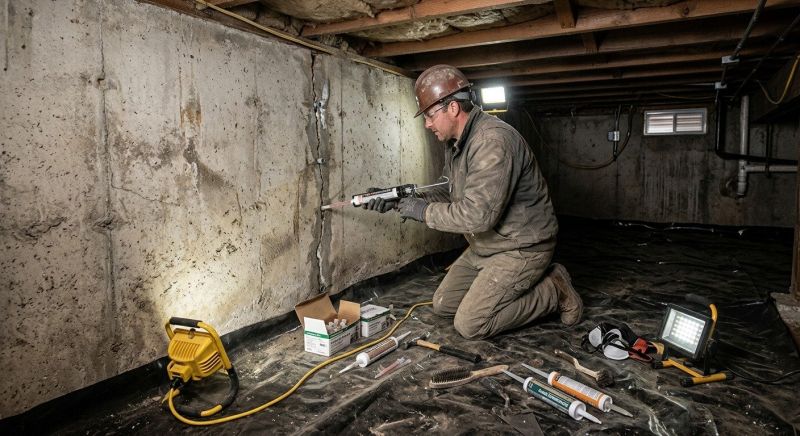 Cracked Foundation Repair in Greenville, SC