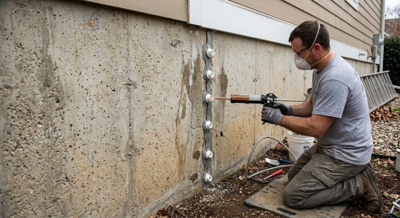 Foundation Crack Sealing in Greenville, SC