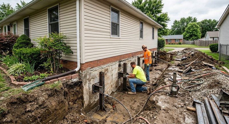 Foundation Pier Repair in Greenville, SC