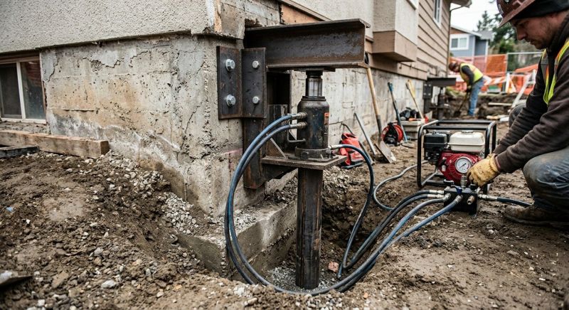 Sinking Foundation Lifting in Columbus, OH