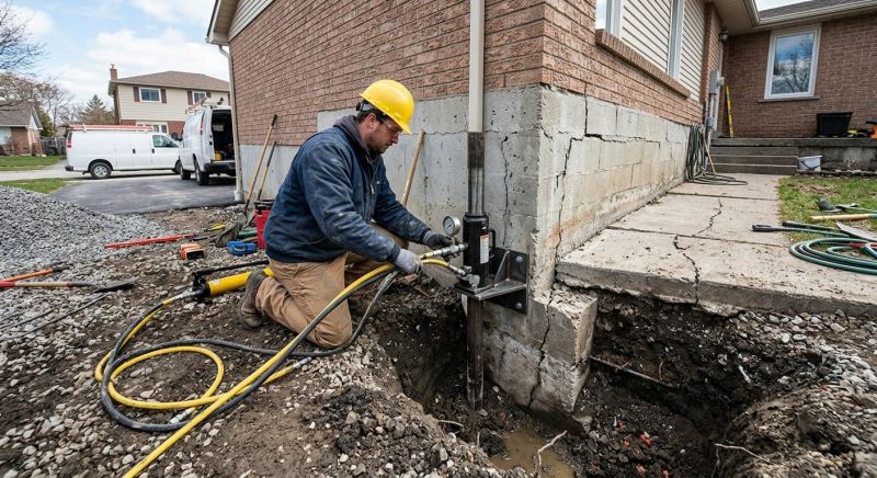 Sinking Foundation Repair in Greenville, SC