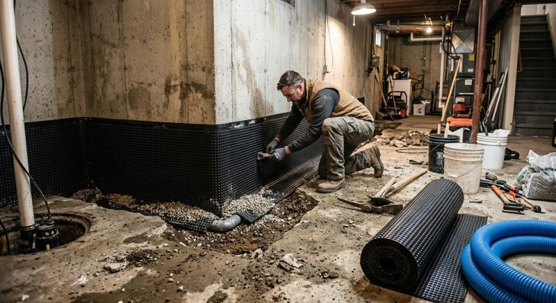 Wet Basement Repair in Greenville, SC